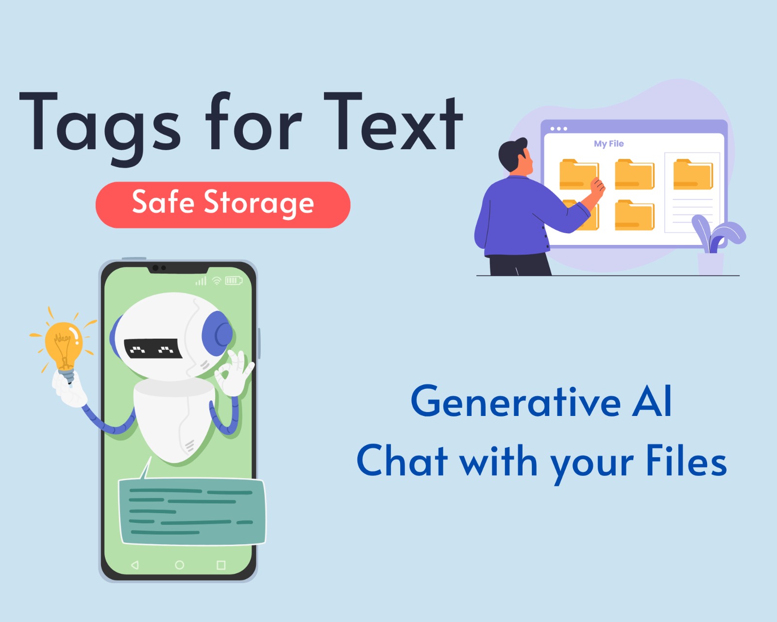 Tags for text